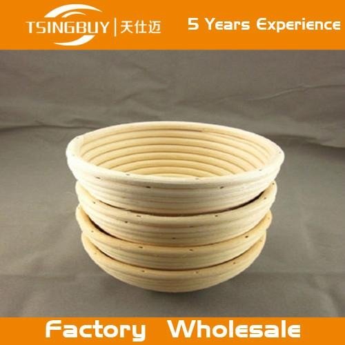 Tsingbuy high qualty round ratten bread basket for proofing