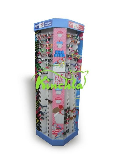 Kinchla Cardboard Pallet Display Stand For Sunglass 2