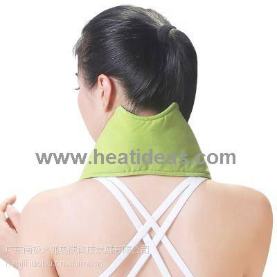 Battery powered far infrared neck heating pad