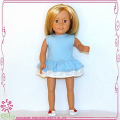 Fashion design girl doll 18 inch wholesale girl doll