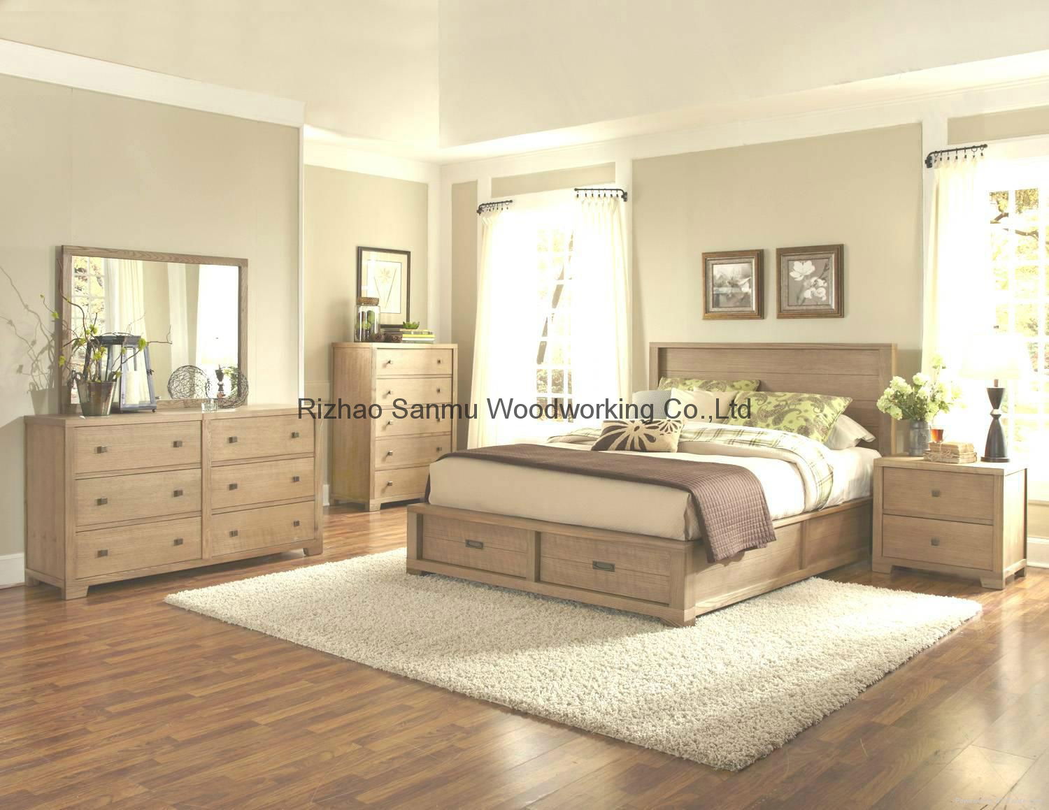 Solid Wooden Modern Bedroom Furniture Sm B199 92 Sanmu China Manufacturer Bedroom Furniture Furniture Products Diytrade China
