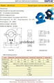 HST21 15V power voltage 50A:4V split core open loop current transducer hall effe 2