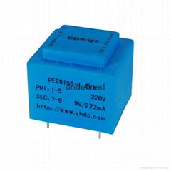 2VA 220V/24V PCB mount step down transformer 