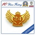 Wing Metal Badge with gold plated (cxwy-b04) 3