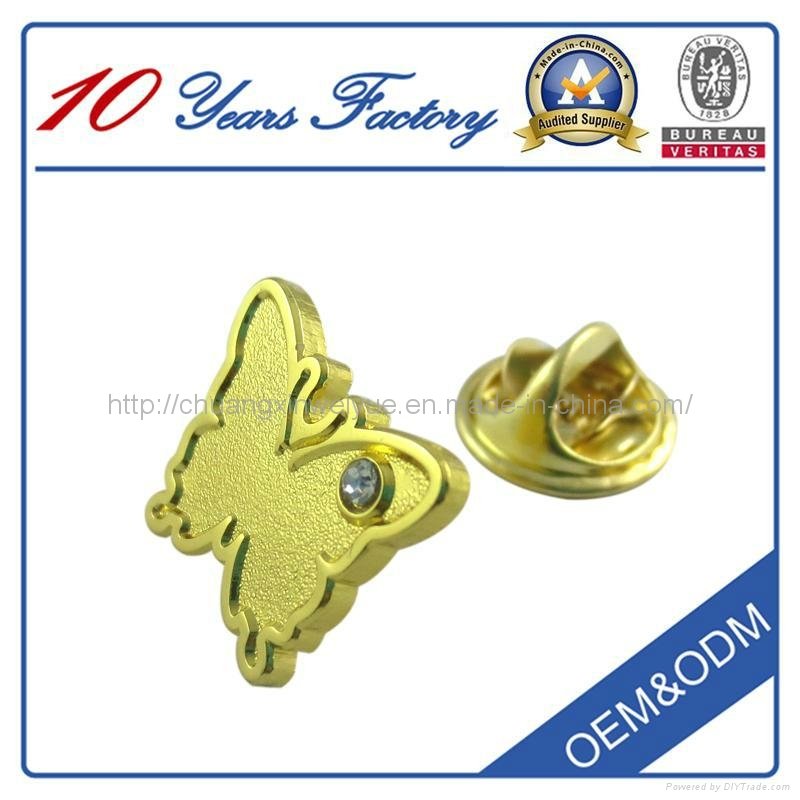 Wing Metal Badge with gold plated (cxwy-b04) 4