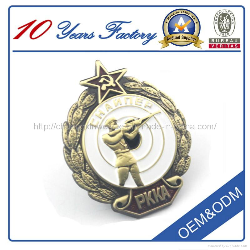 High Quality Promotion Custom Metal Craft Badge 2