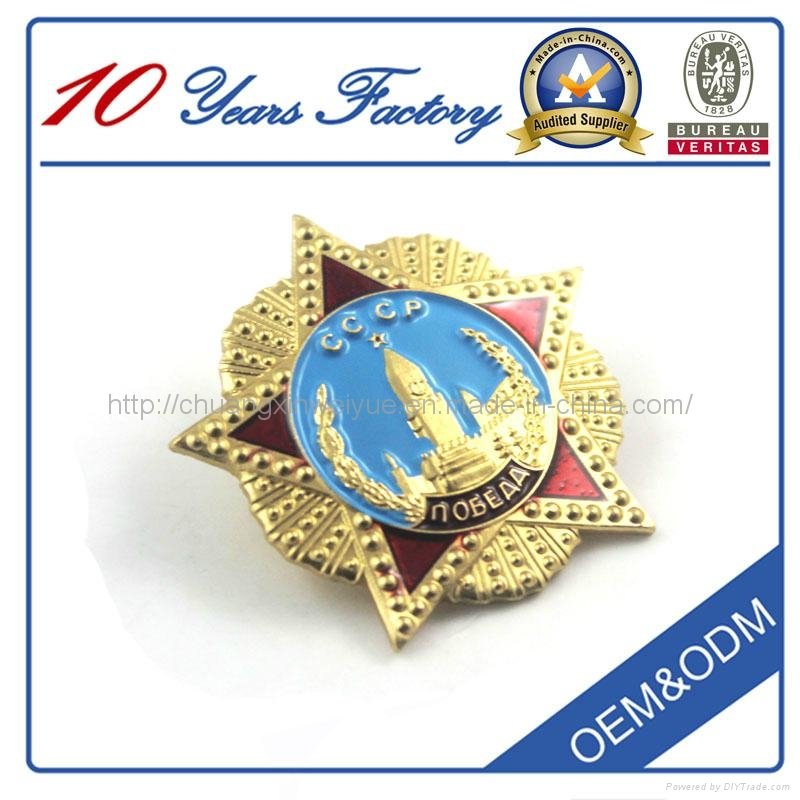 High Quality Promotion Custom Metal Craft Badge 4