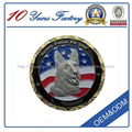 Custom 3D  Embossed Sandblasting Coin