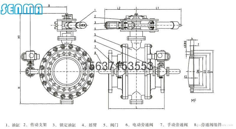 水電站專用液控球閥 2