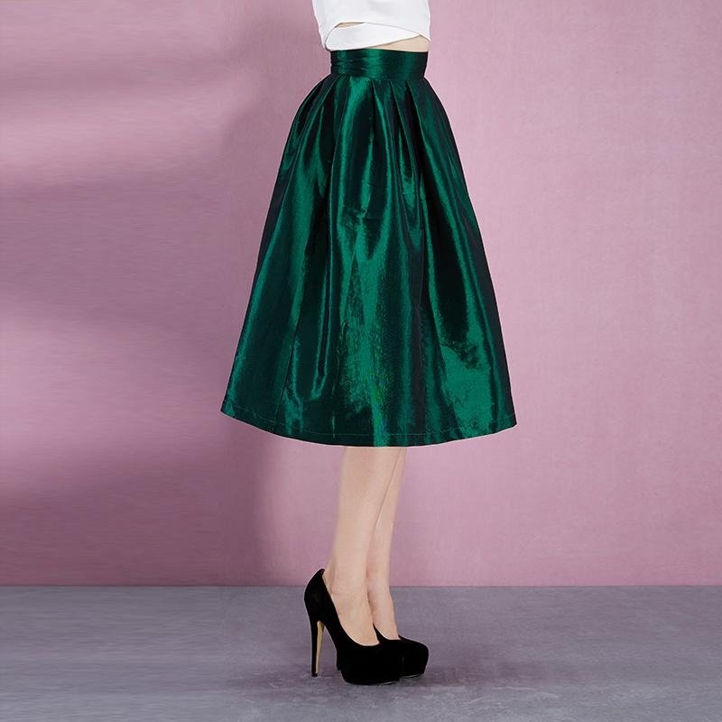 Summer New Women Ball Gown Skirt High Waist Solid Skirt Tutu Skirt YIGELILA 5241 2