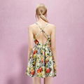 yigelila 61098 short backless dress spaghetti strap women floral summer dress 2