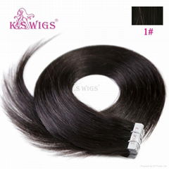 New Design K. S. High Quality Straight Tape Hair Remy Hair Extension