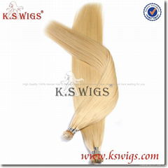 Top Quality Remy Hair Hand Tie Human Hair Extension