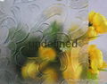 Clear May Flower Rolled Glass with Best Price