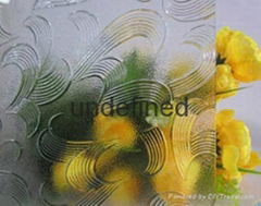 Clear May Flower Rolled Glass with Best Price