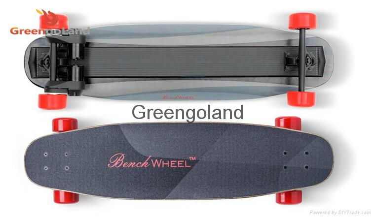 2015 professional electric skateboard with wireless remote control powerful driv