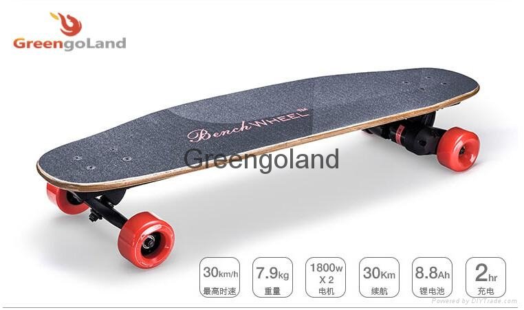 2015 professional electric skateboard with wireless remote control powerful driv 3