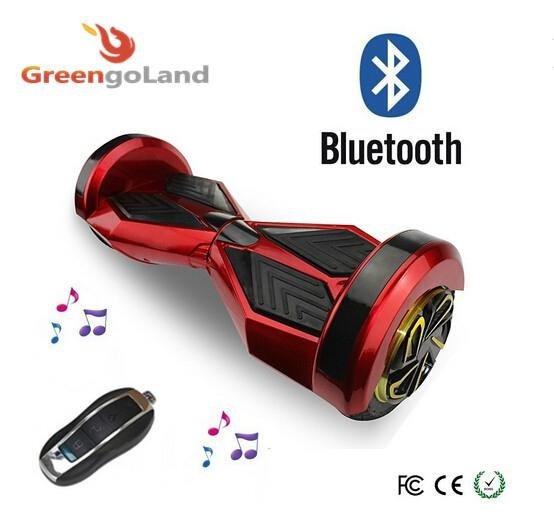 Self balancing electric scooter bluetooth speaker led light remote control cool! 2