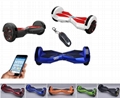 Self balancing electric scooter bluetooth speaker led light remote control cool! 1