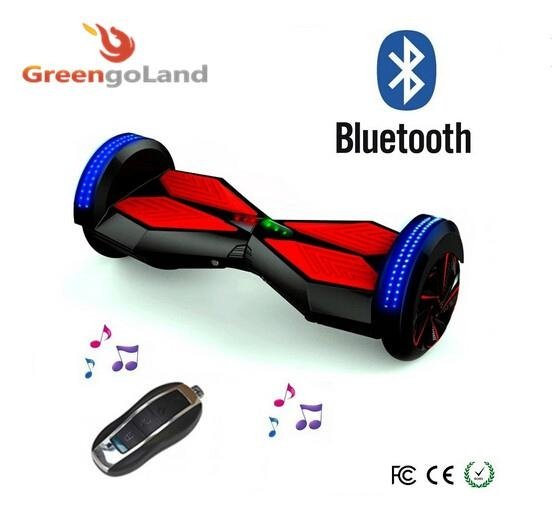 Self balancing electric scooter bluetooth speaker led light remote control cool! 5