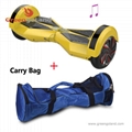 2 wheel self balancing electric scooter with bluetooth speaker led light  2