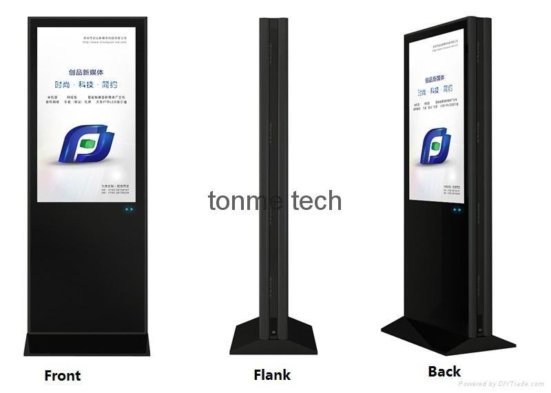 55" double sides digital signage,dual sides digital poster  for advertising  2