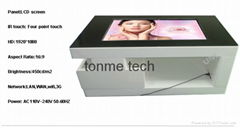 luxury campacitive touch screen table kiosk for Hotel and luxury place