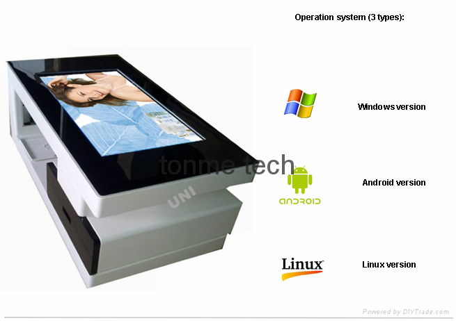 luxury campacitive touch screen table kiosk for Hotel and luxury place 2