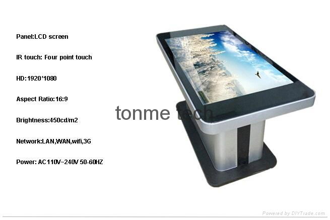 luxury campacitive touch screen table kiosk for Hotel and luxury place 3