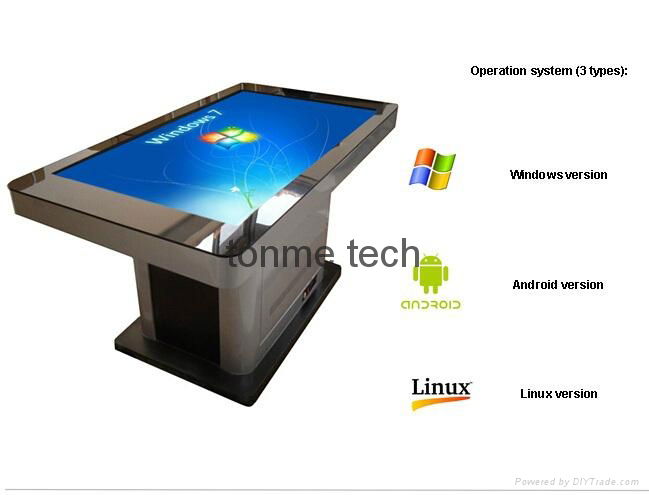 luxury campacitive touch screen table kiosk for Hotel and luxury place 4