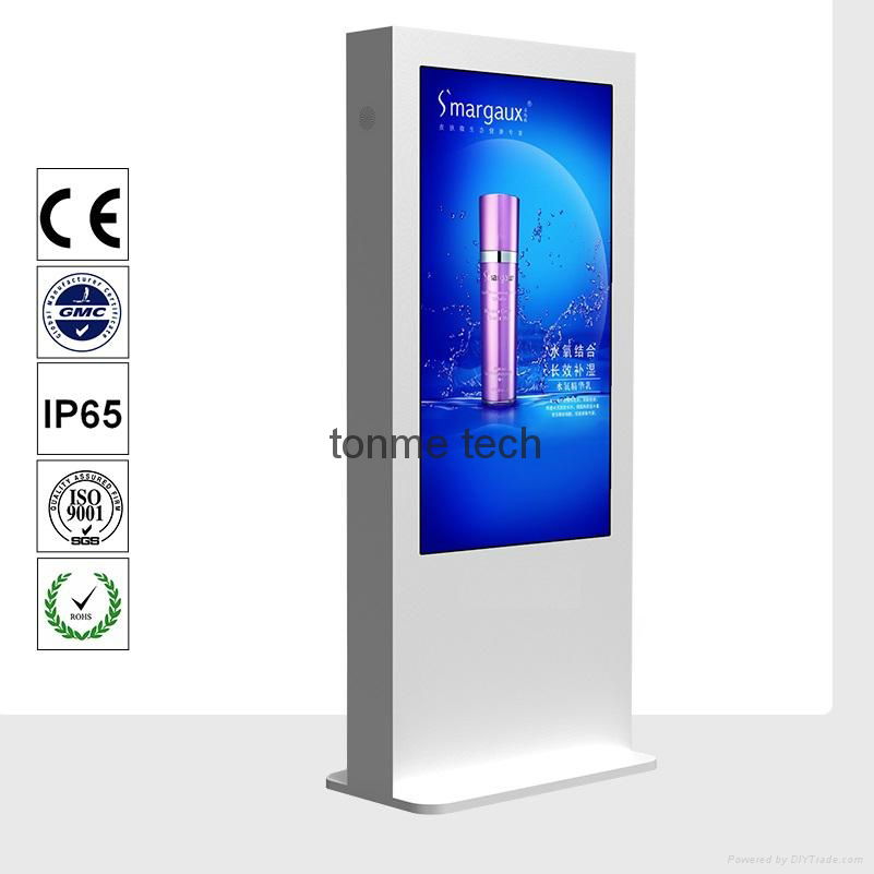 High brightness Outdoor advertising digital display screens Airport lcd video wa