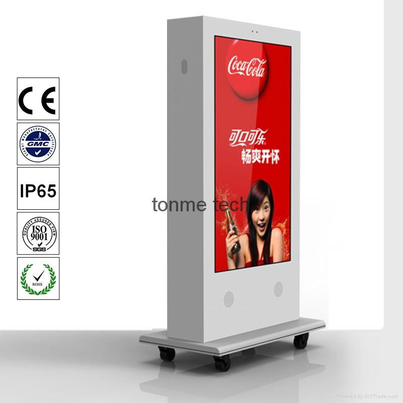 High brightness Outdoor advertising digital display screens Airport lcd video wa 3