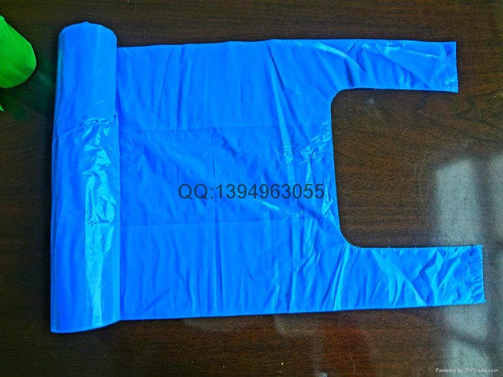 Shandong Factory T-shirt bags on block for shopping and packaging