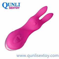 DL-bunny rabbit massage  QunLi sextoy  intelligent vibrator