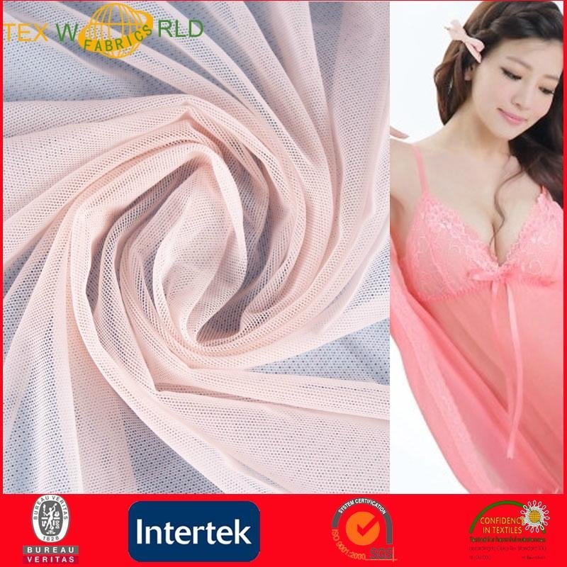 87%Nylon and 13%Spandex Stretch Mesh Fabric for Lingerie (JNE2111) 2