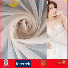 87%Nylon and 13%Spandex Stretch Mesh Fabric for Lingerie (JNE2111)