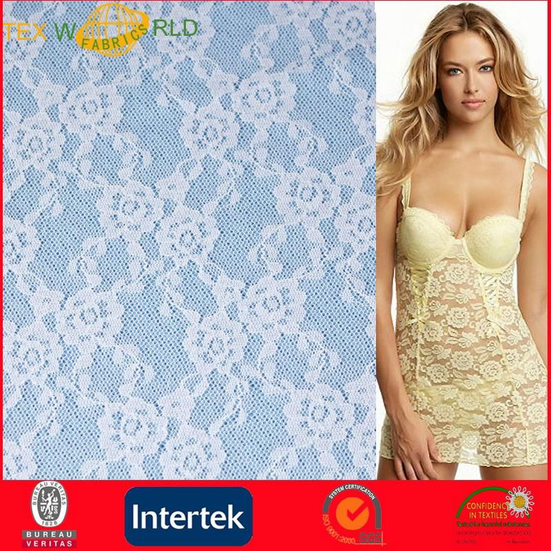 Beautiful Flower Mesh Jacquard Fabric for Lingerie (JNE31166)