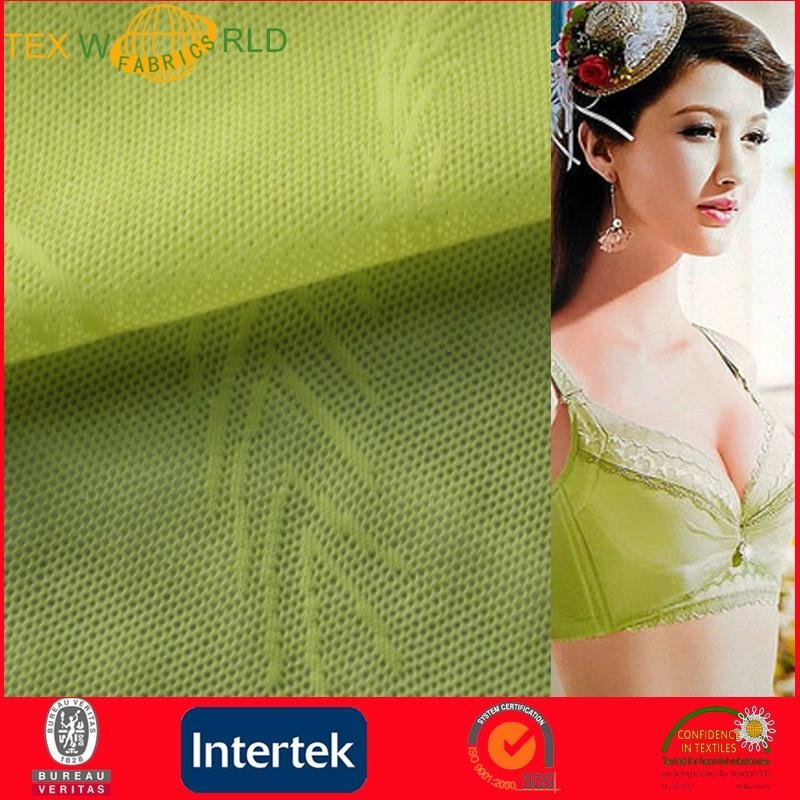 Stretch Nylon Jacquard Mesh Fabric for Lingerie (WN3009)