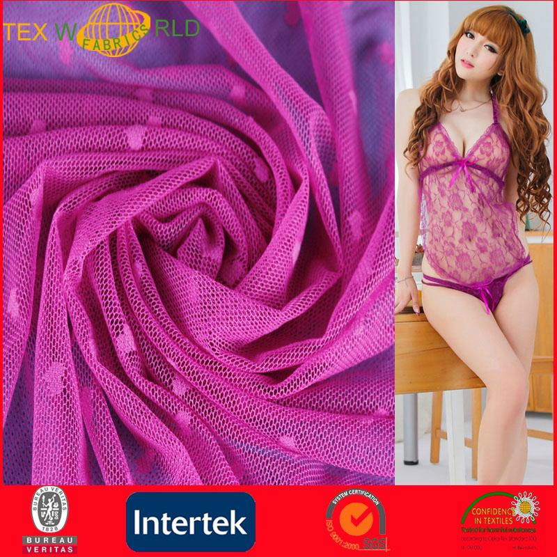 Sexy Soft Jacquard Mesh Fabric for Underwear (JNE31171)