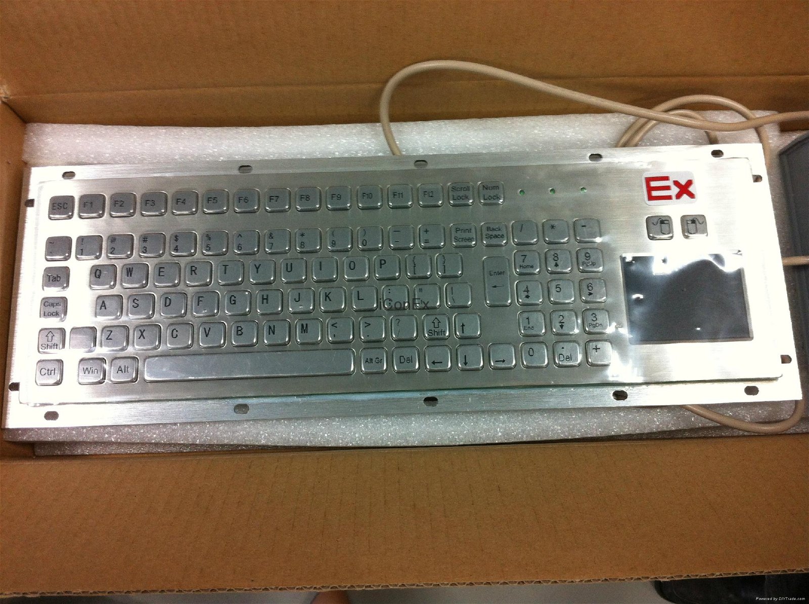 Explosion proof computer intrinsic safety metal PC keyboard 2