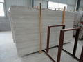 Wooden White marble Slab 1