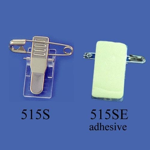 Metal Plastic Badge Clips , Pressure Sensitive Ribbed Thumb-Grip Clip , ID Clip 5