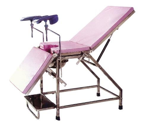 Stainless steel gynecology inspection bed