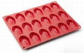 Silicone bakeware biscuits pan 18 madeleines mold shell shapes cookie mold 1