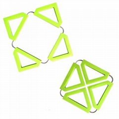 Silicone square folded table mat tableware kitchen accessories