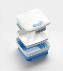 Square Lunch Box Collapsible foldable lunch box for easy storage SL1201