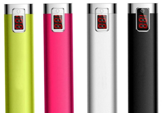 MIQ Portable LCD indicator power bank 2200MAH/2000MAH samsung battery 2