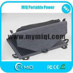 MiQ high efficiency folding solar panels for iphone or other cell phone charging