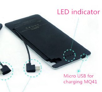 hot sale thinnest power bank 3000MAH with high capacity