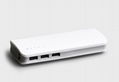 MIQ 20000mah 3 USB power bank with LED lamp for iphone samsung charging 1